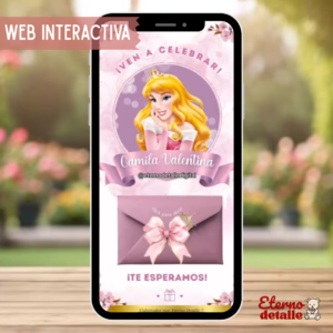 INVITACION TEMATICA LA BELLA DURMIENTE (AURORA)