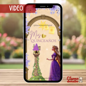 VIDEO INVITACION DIGITAL DE RAPUNZEL