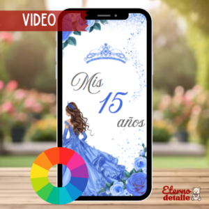 VIDEO INVITACION DIGITAL PARA 15 AÑOS (TODOS LOS COLORES)